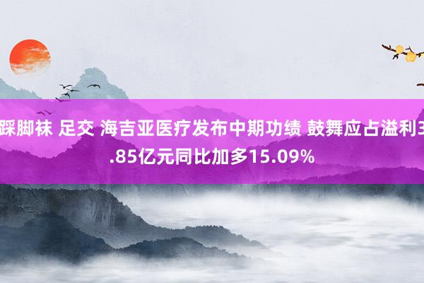 踩脚袜 足交 海吉亚医疗发布中期功绩 鼓舞应占溢利3.85亿元同比加多15.09%