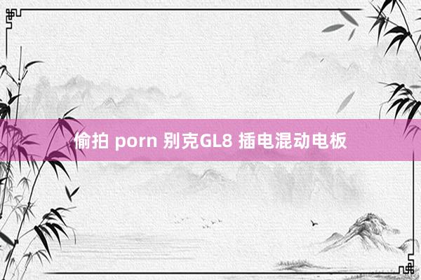 偷拍 porn 别克GL8 插电混动电板